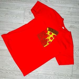 Nwt I love you more then pizza Valentine’s short sleeve t shirt cotton large